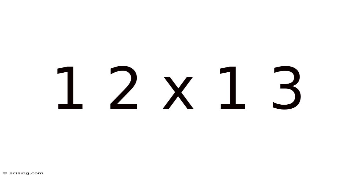 1 2 X 1 3