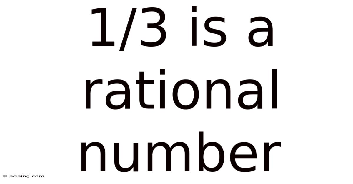 1/3 Is A Rational Number