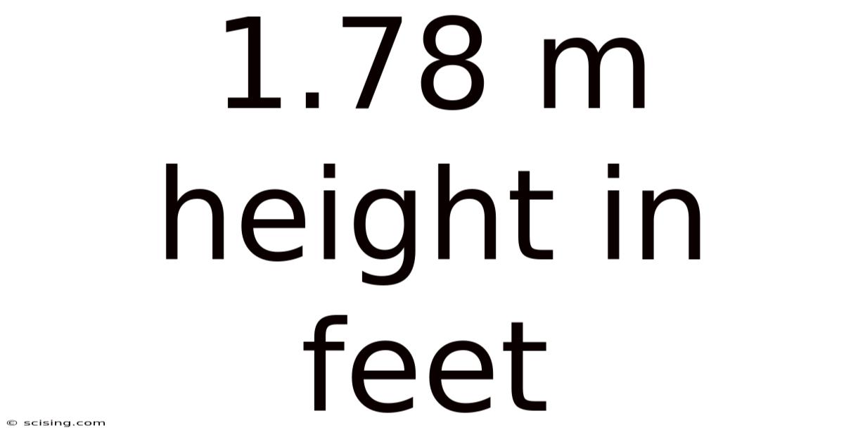1.78 M Height In Feet
