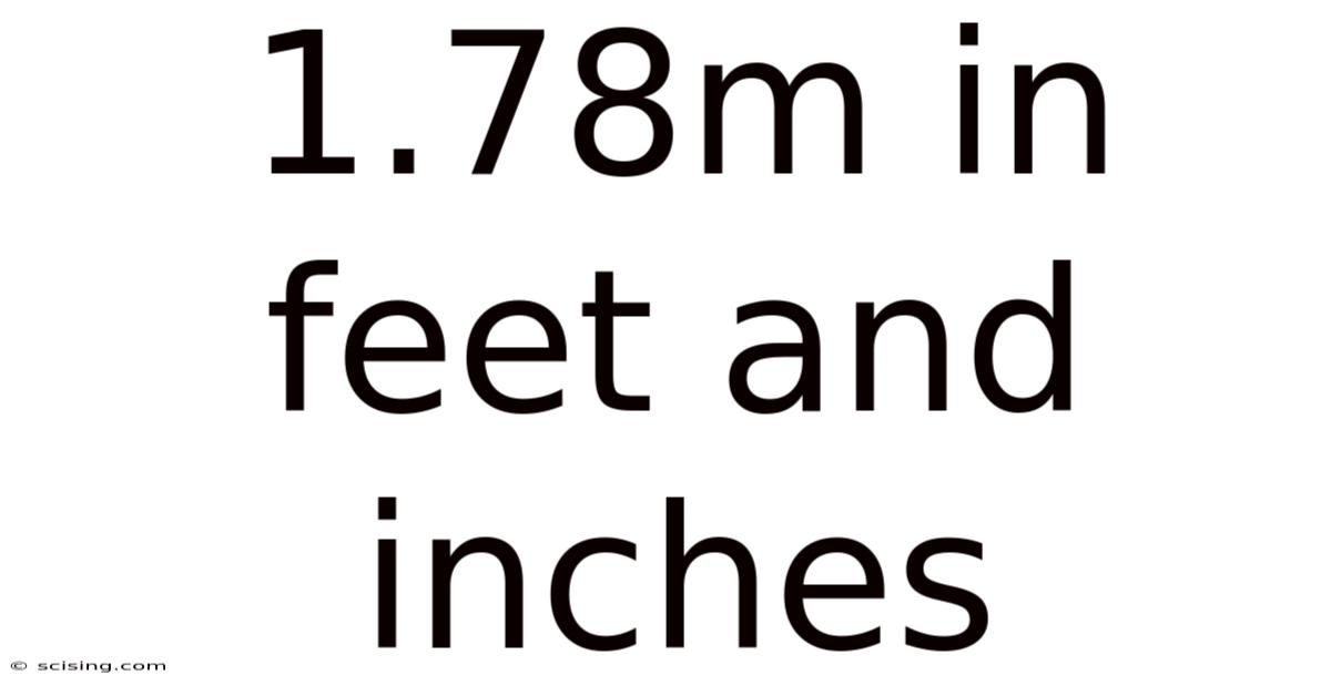 1.78m In Feet And Inches