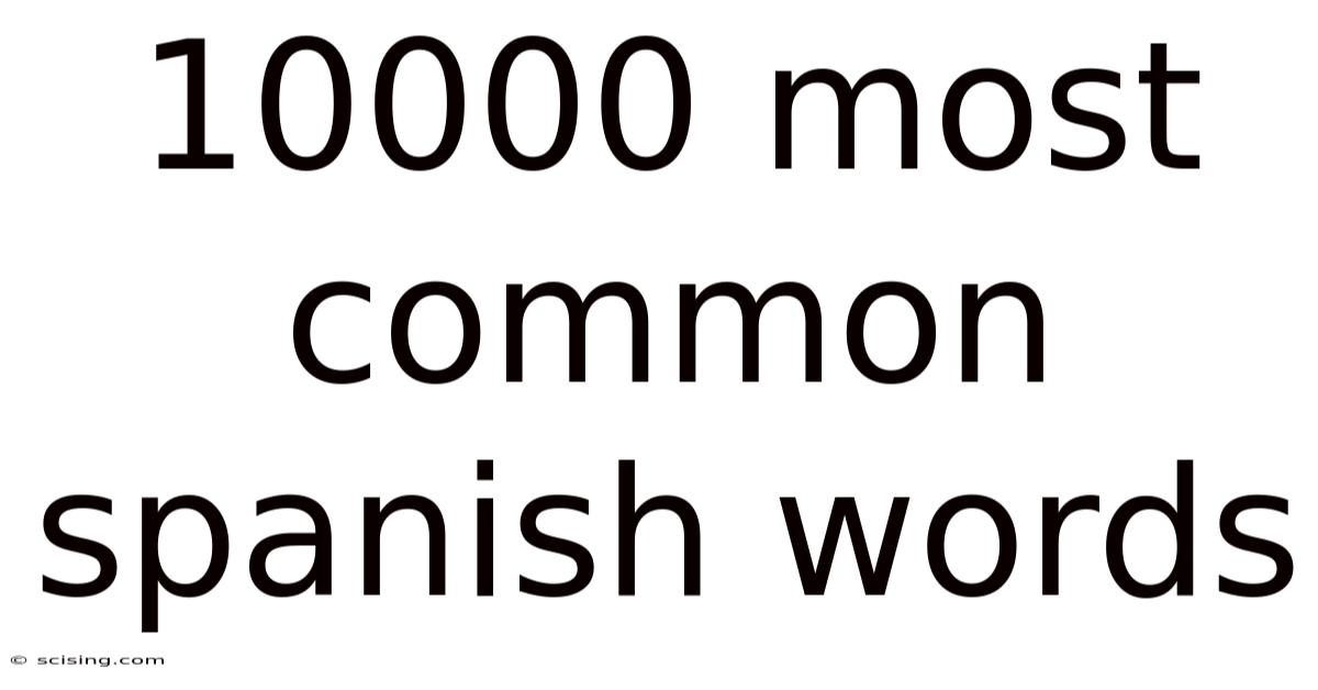 10000 Most Common Spanish Words