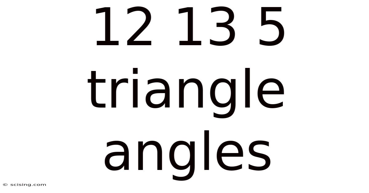 12 13 5 Triangle Angles