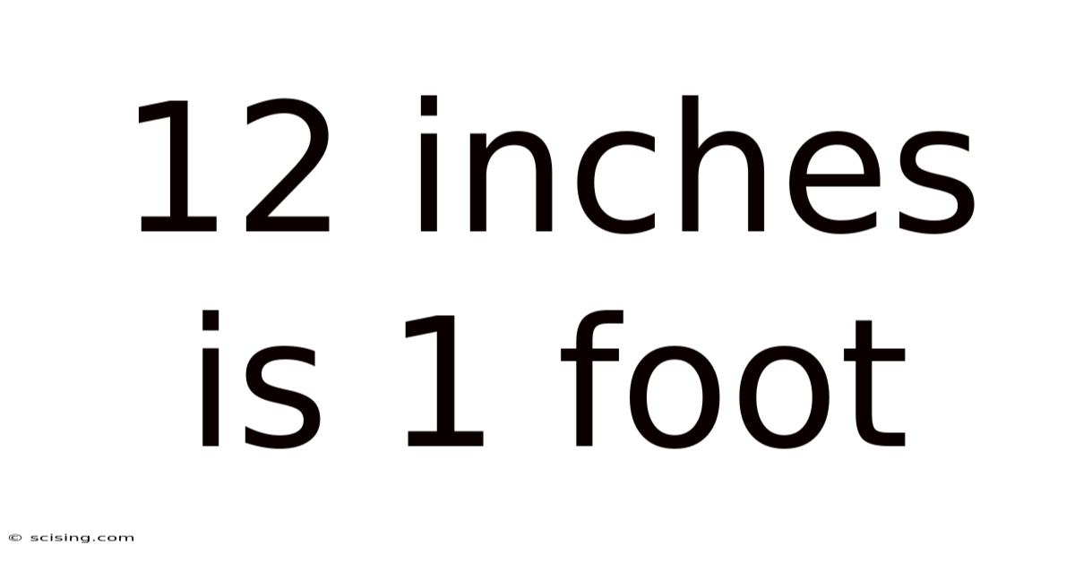 12 Inches Is 1 Foot