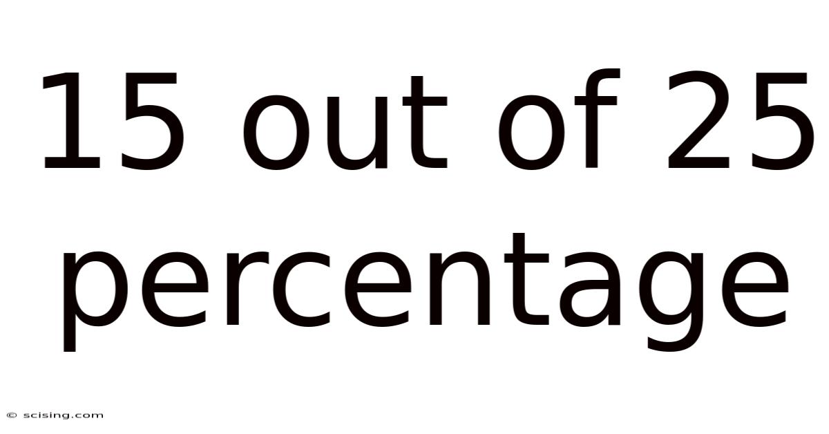 15 Out Of 25 Percentage