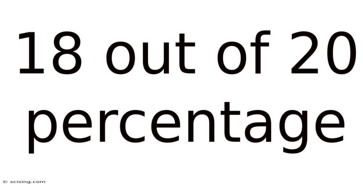 18 Out Of 20 Percentage