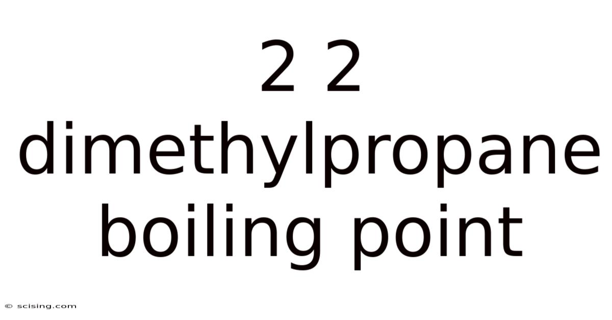 2 2 Dimethylpropane Boiling Point