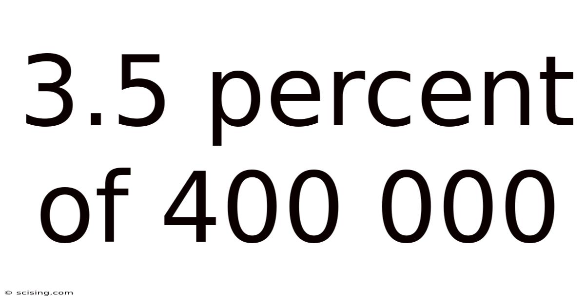 3.5 Percent Of 400 000
