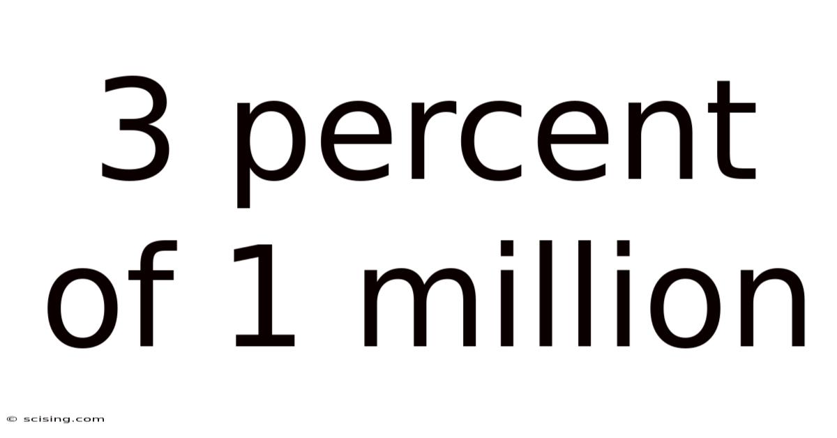 3 Percent Of 1 Million