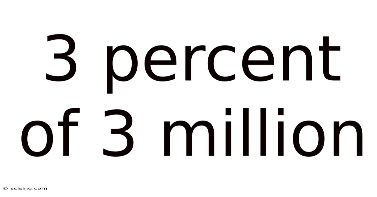 3 Percent Of 3 Million