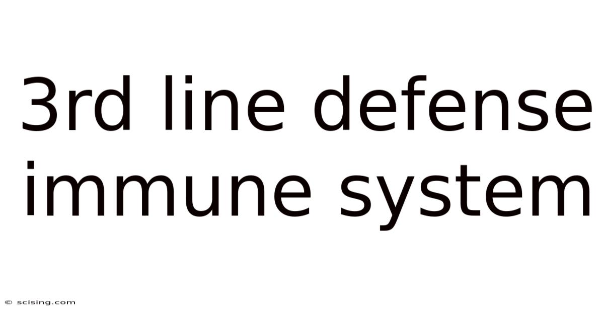 3rd Line Defense Immune System