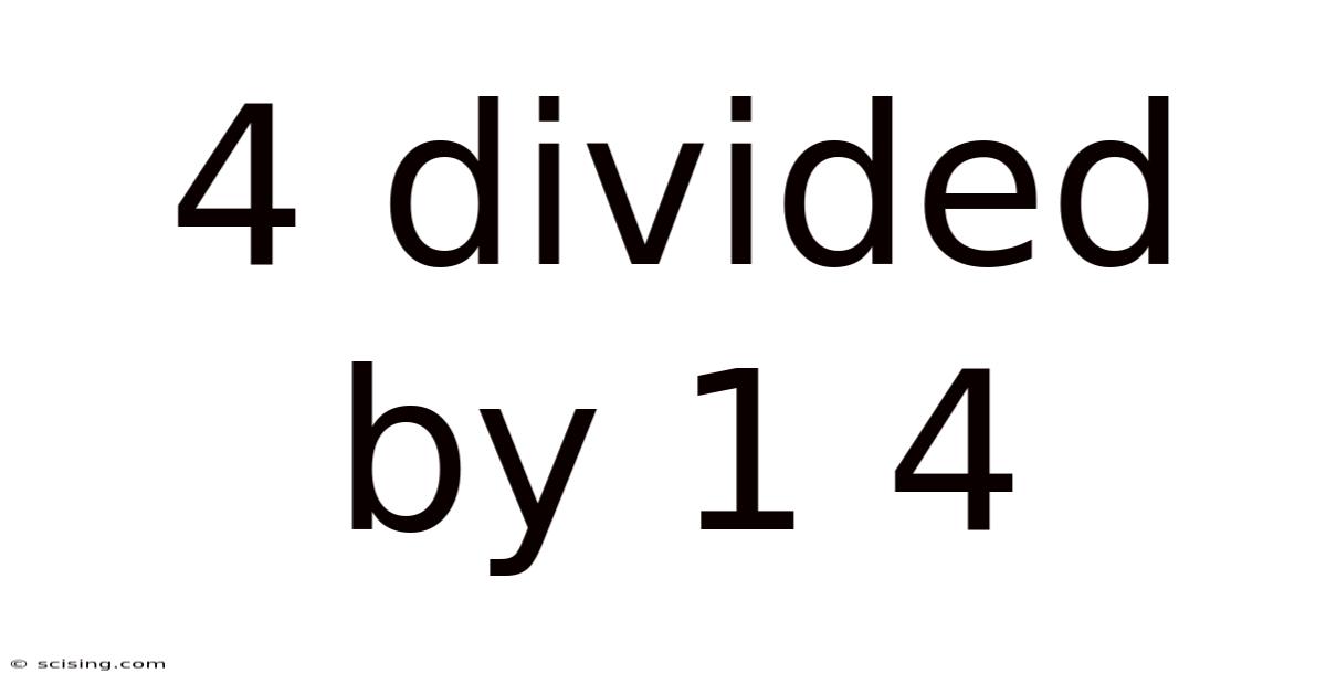 4 Divided By 1 4