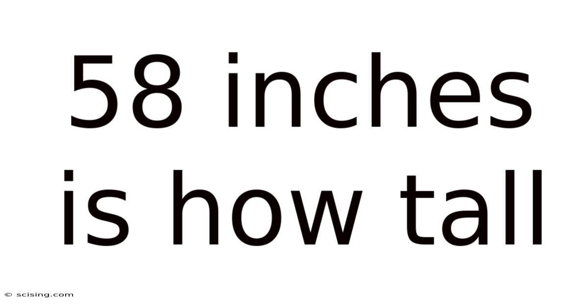 58 Inches Is How Tall