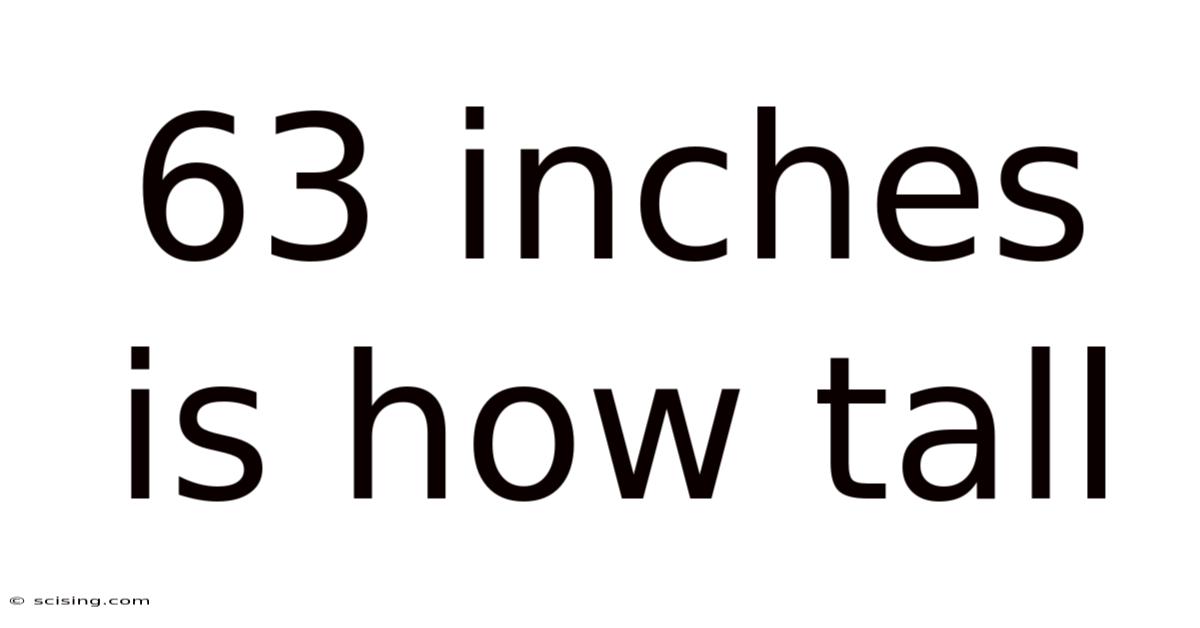 63 Inches Is How Tall