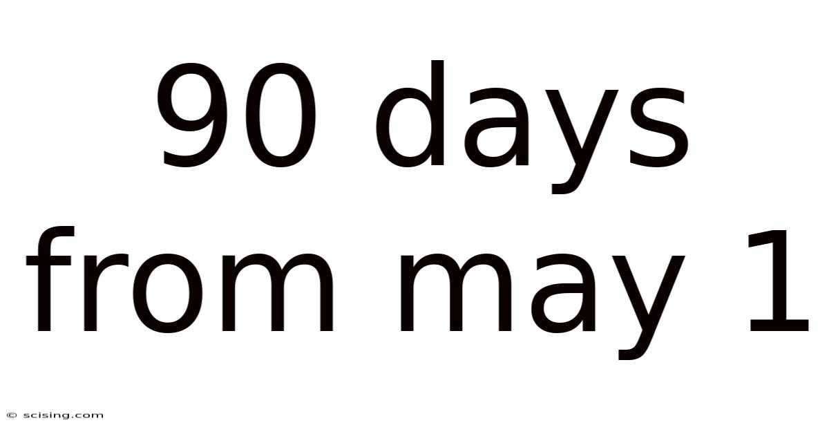 90 Days From May 1