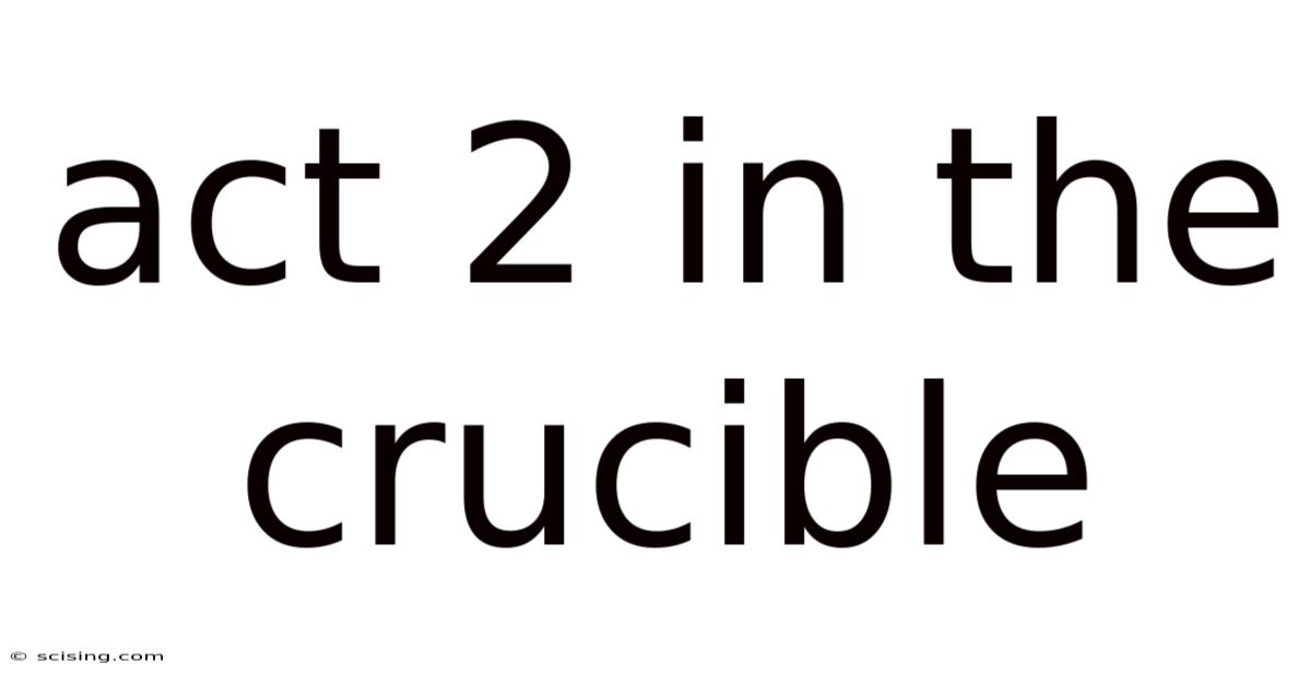 Act 2 In The Crucible