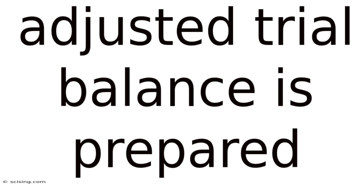 Adjusted Trial Balance Is Prepared