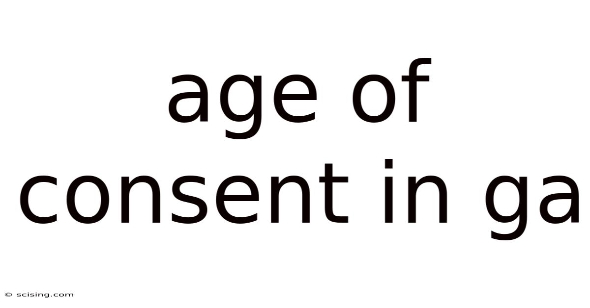 Age Of Consent In Ga