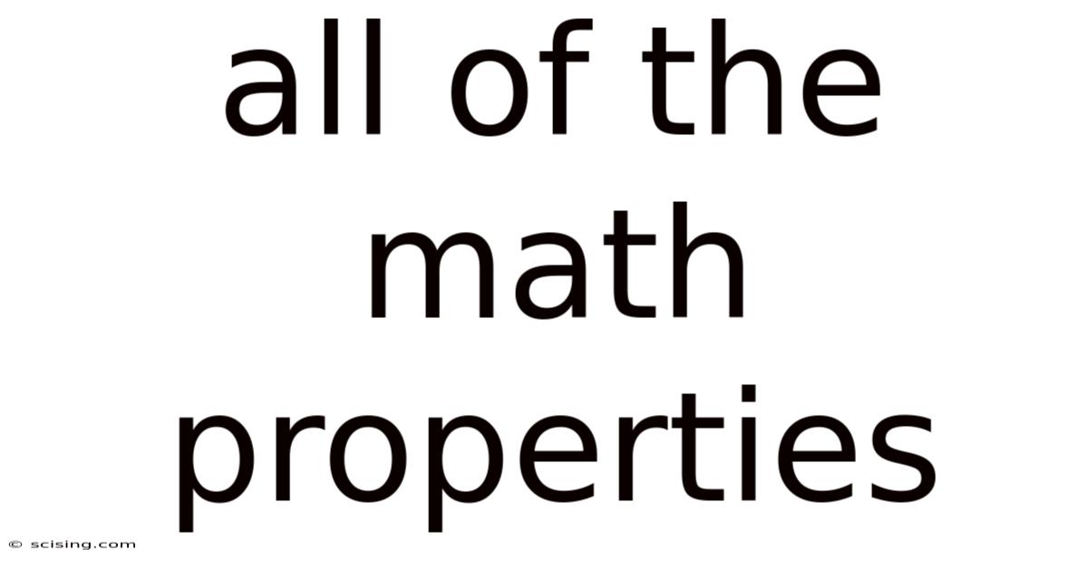 All Of The Math Properties