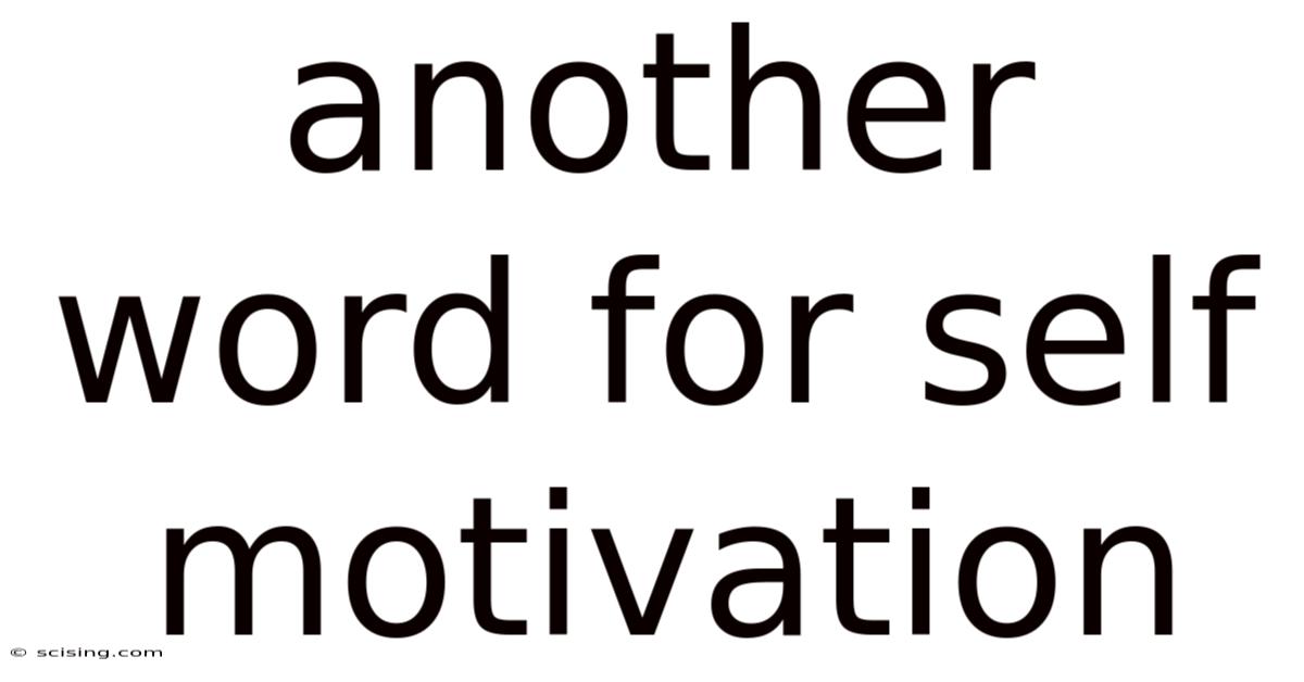 Another Word For Self Motivation