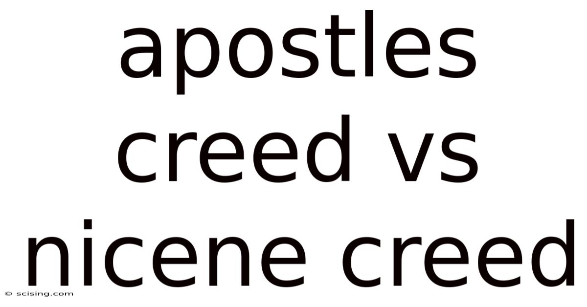 Apostles Creed Vs Nicene Creed