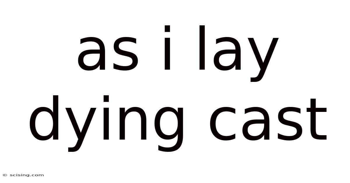 As I Lay Dying Cast