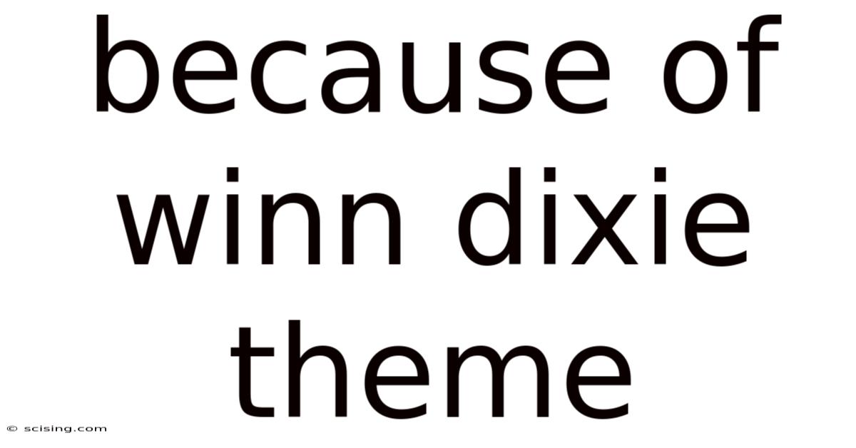 Because Of Winn Dixie Theme