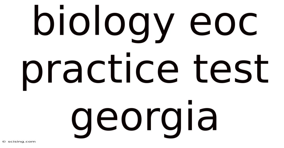 Biology Eoc Practice Test Georgia