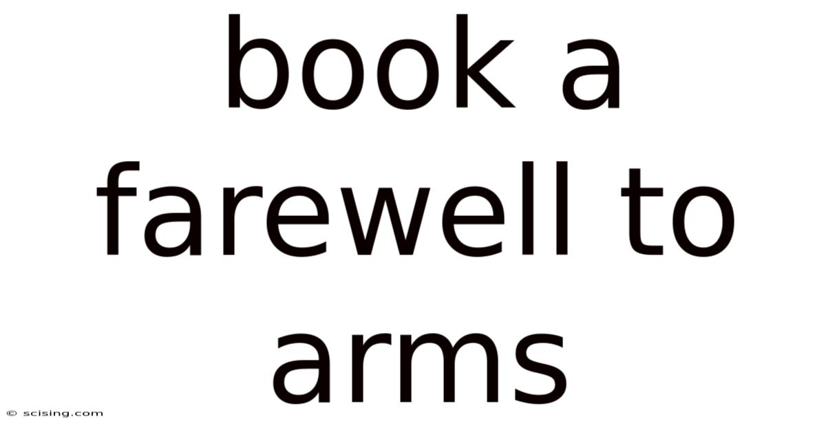 Book A Farewell To Arms