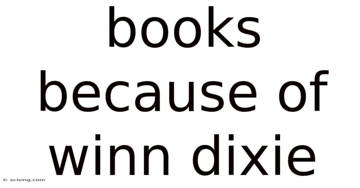 Books Because Of Winn Dixie