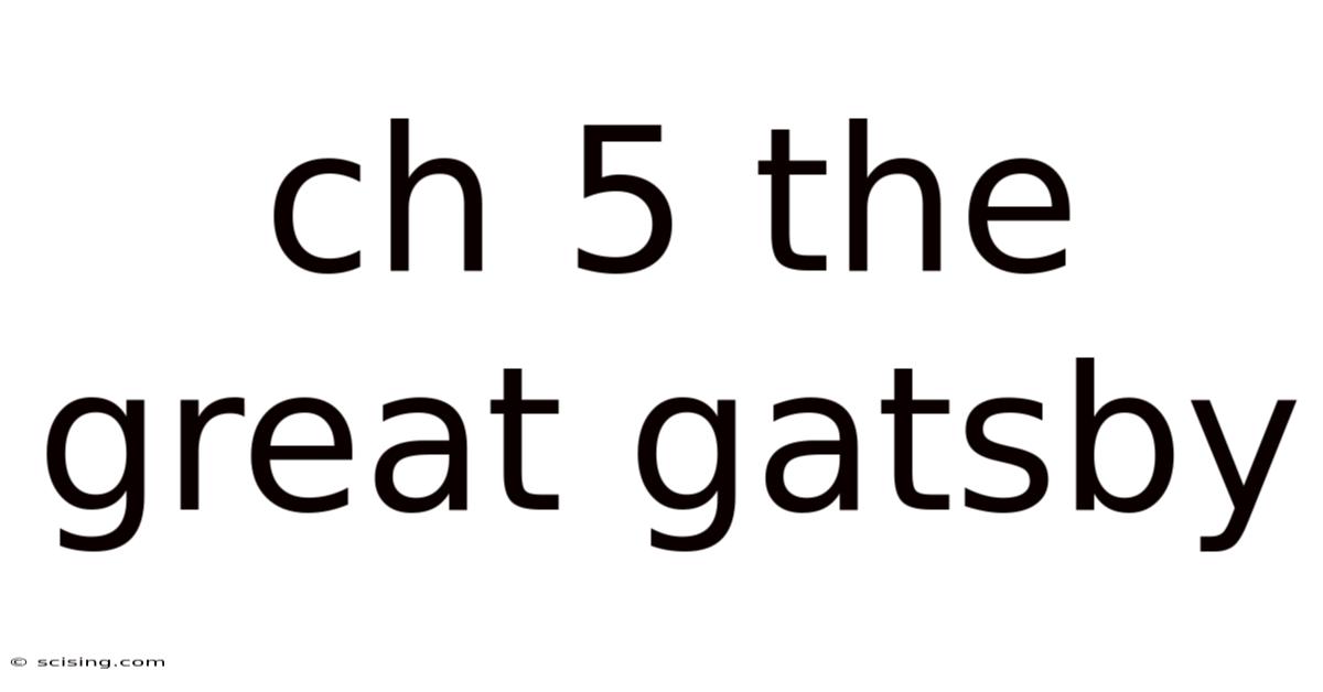 Ch 5 The Great Gatsby
