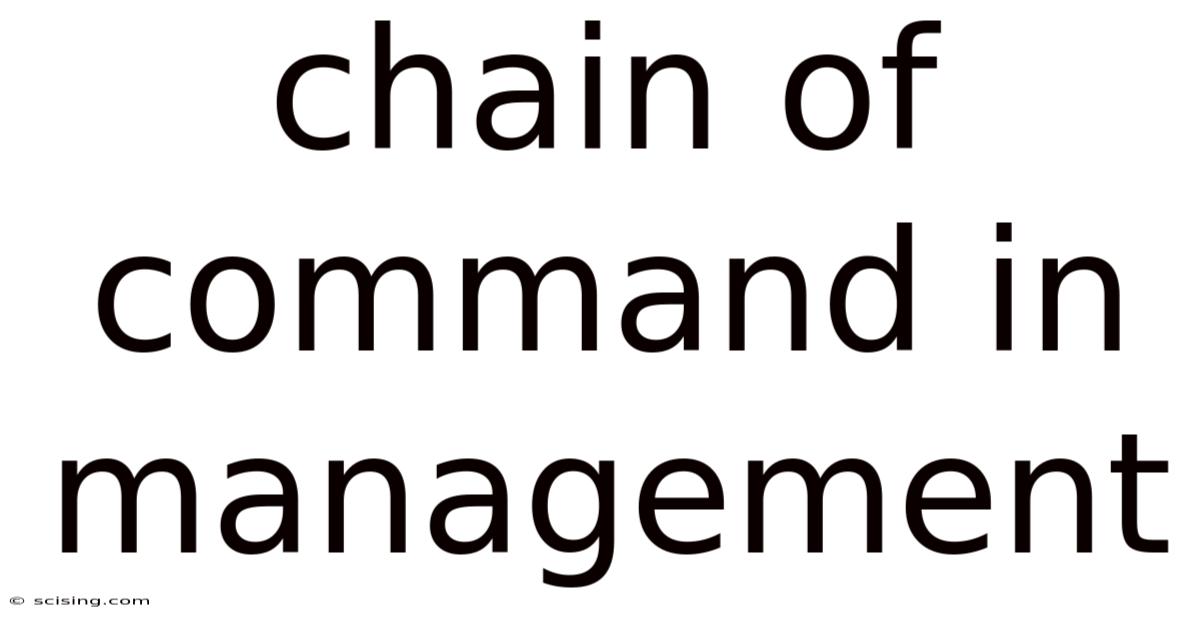 Chain Of Command In Management