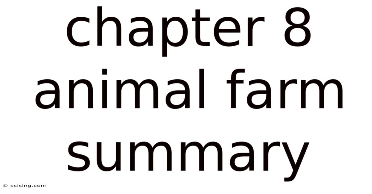 Chapter 8 Animal Farm Summary
