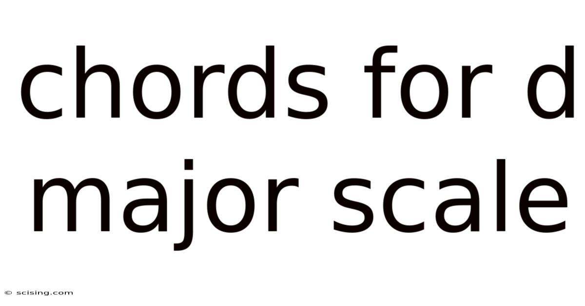 Chords For D Major Scale