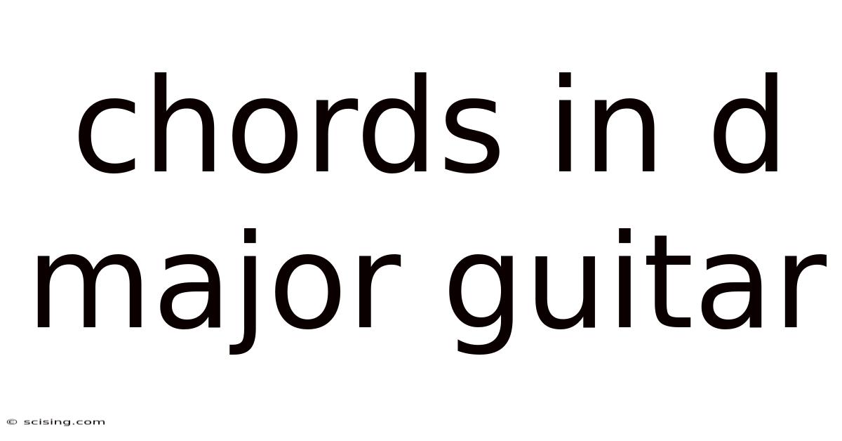 Chords In D Major Guitar