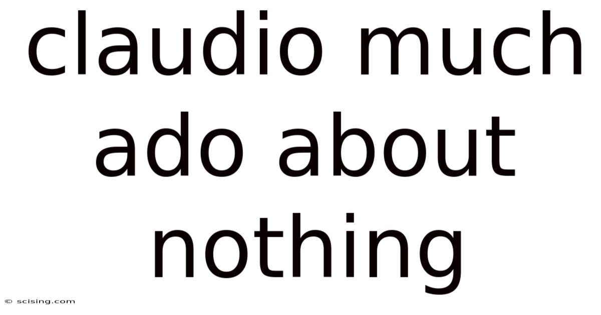 Claudio Much Ado About Nothing