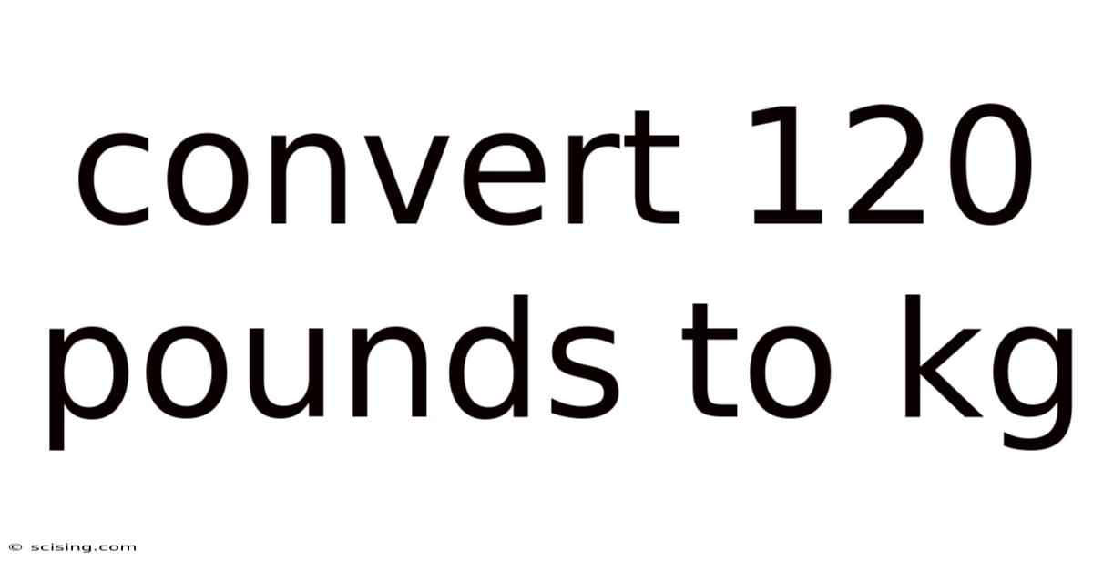 Convert 120 Pounds To Kg