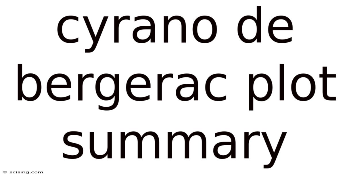 Cyrano De Bergerac Plot Summary