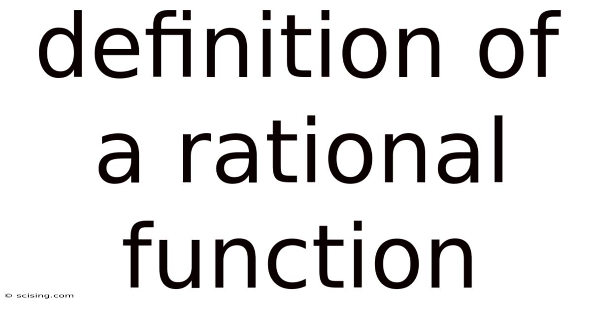 Definition Of A Rational Function