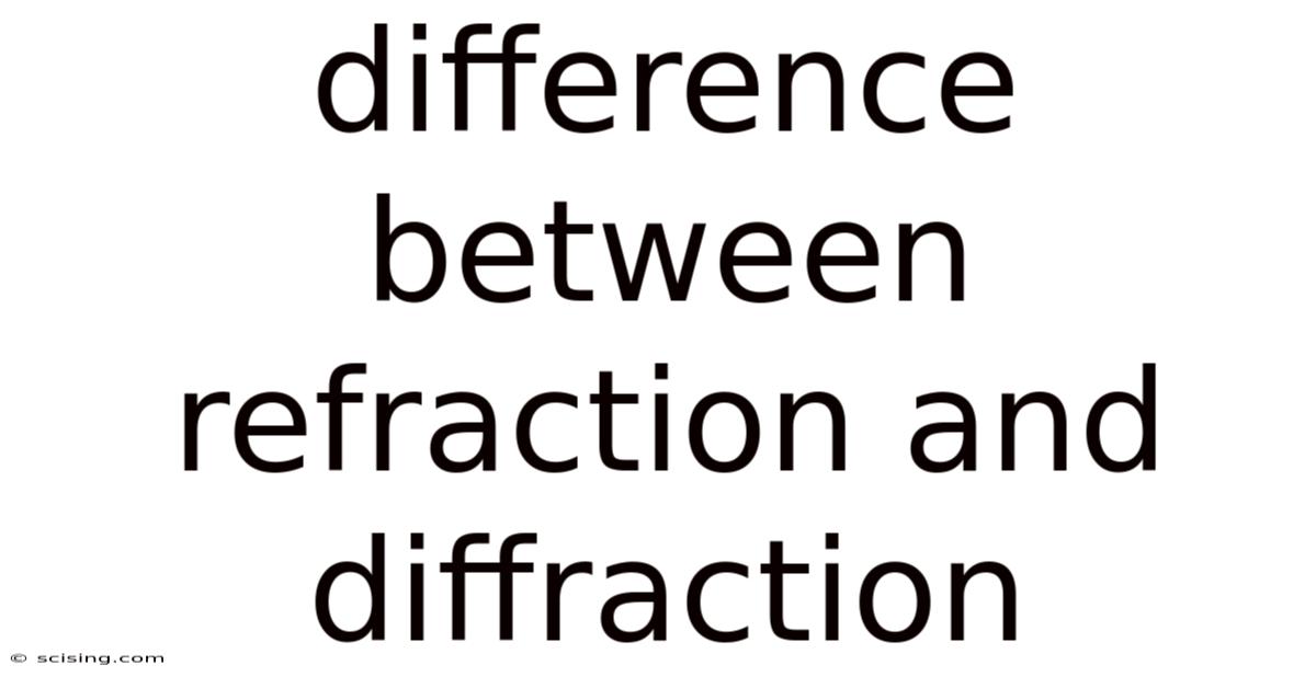 Difference Between Refraction And Diffraction