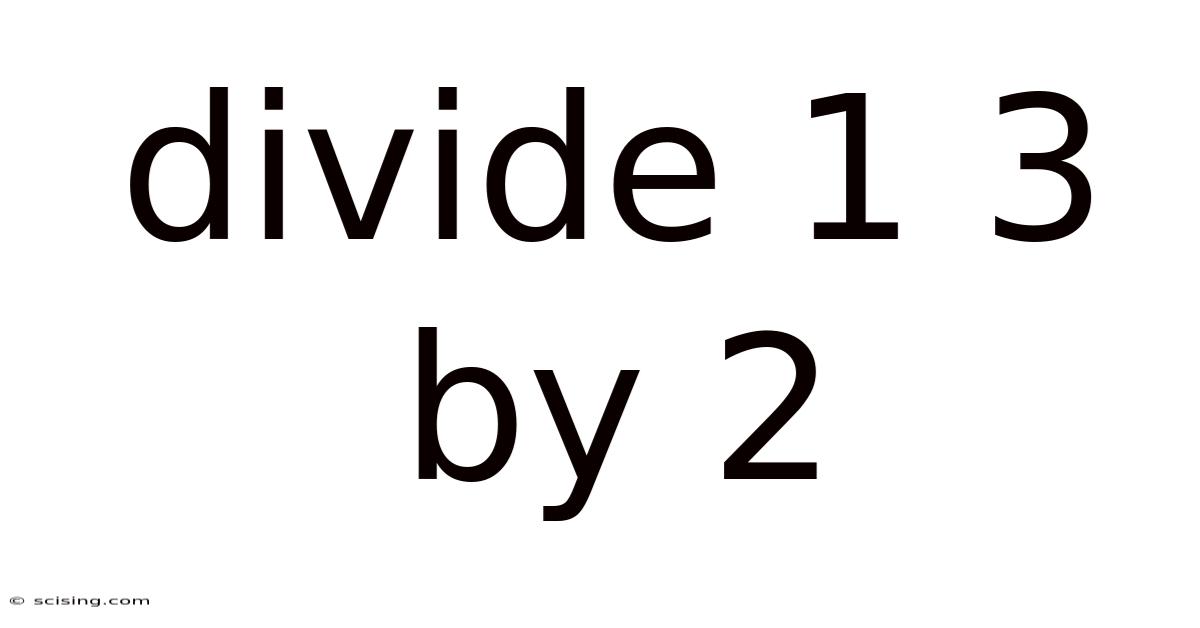 Divide 1 3 By 2