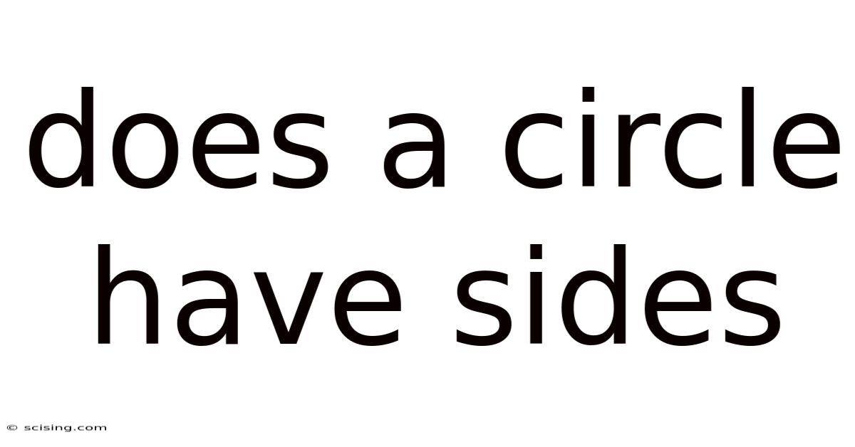 Does A Circle Have Sides