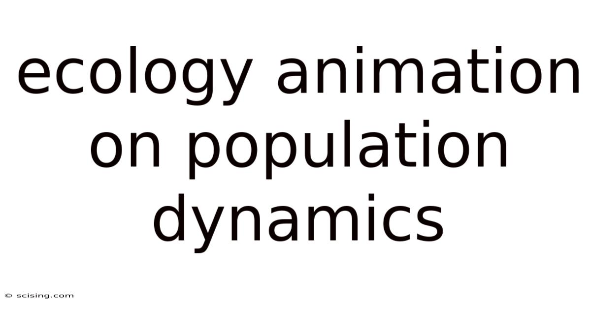 Ecology Animation On Population Dynamics