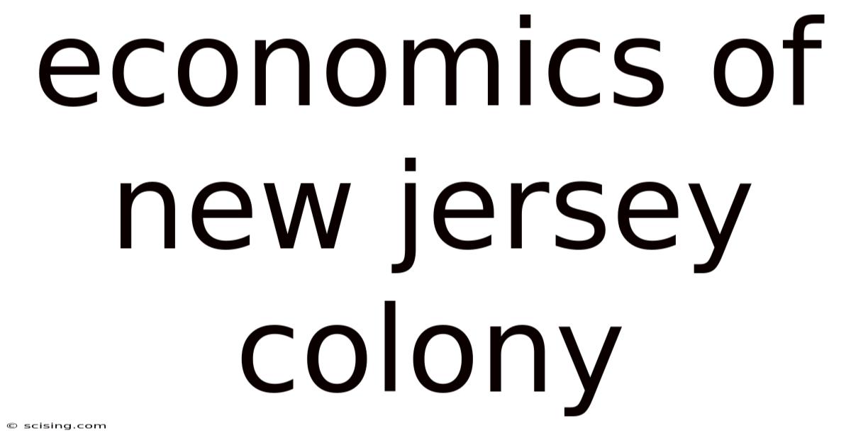 Economics Of New Jersey Colony