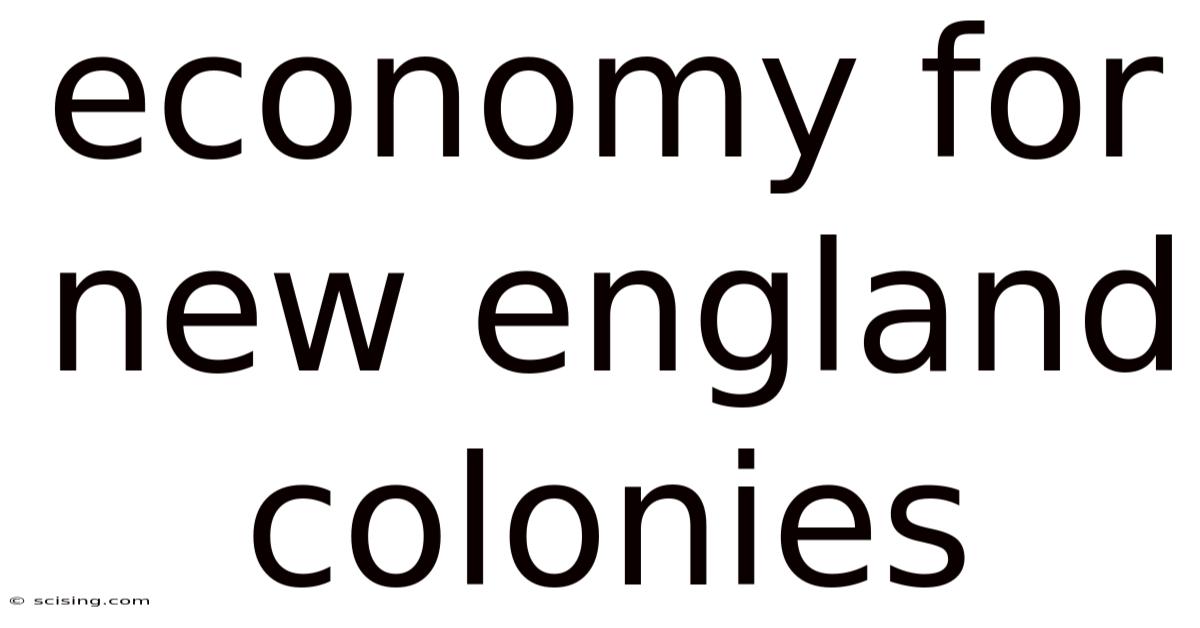 Economy For New England Colonies