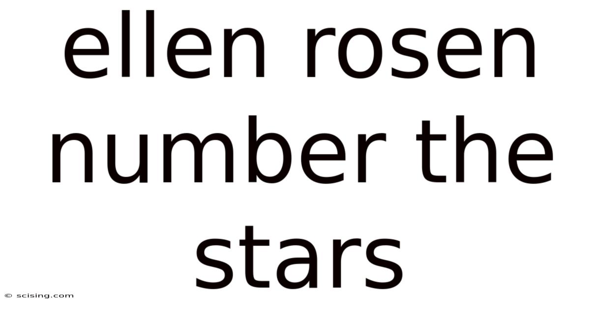 Ellen Rosen Number The Stars