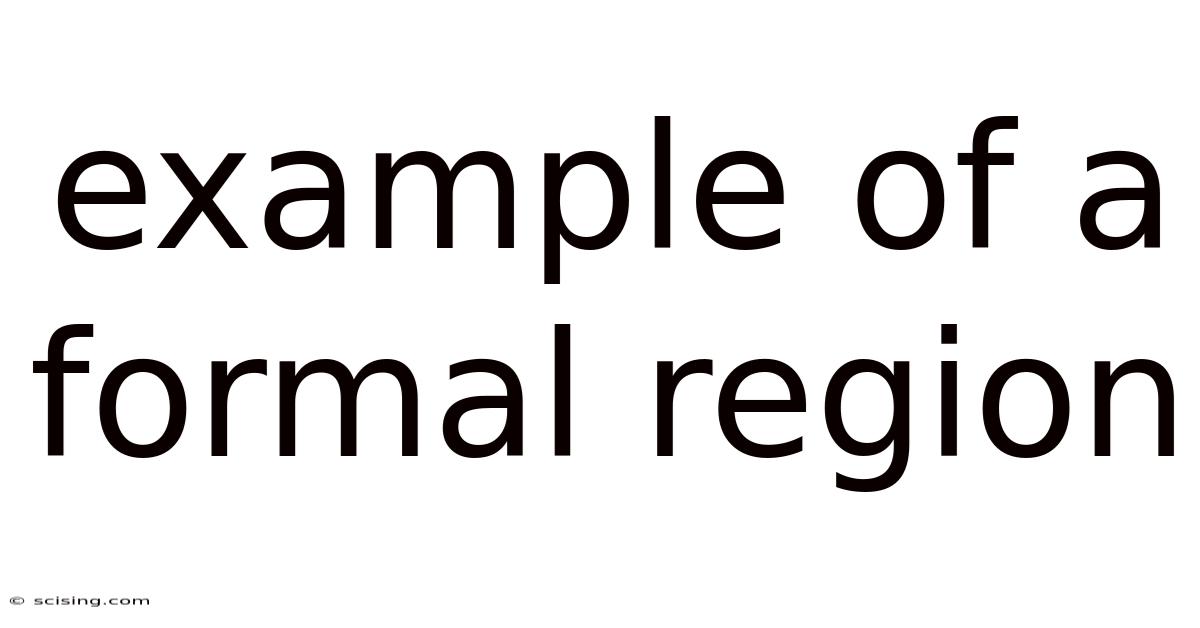 Example Of A Formal Region