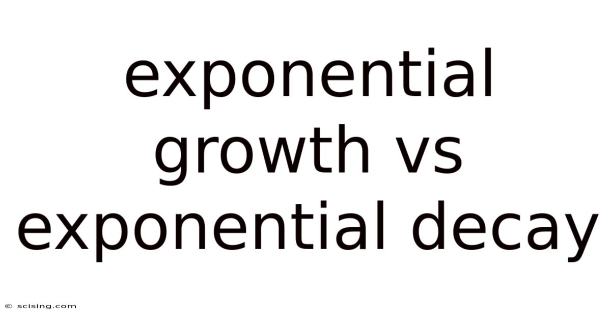 Exponential Growth Vs Exponential Decay