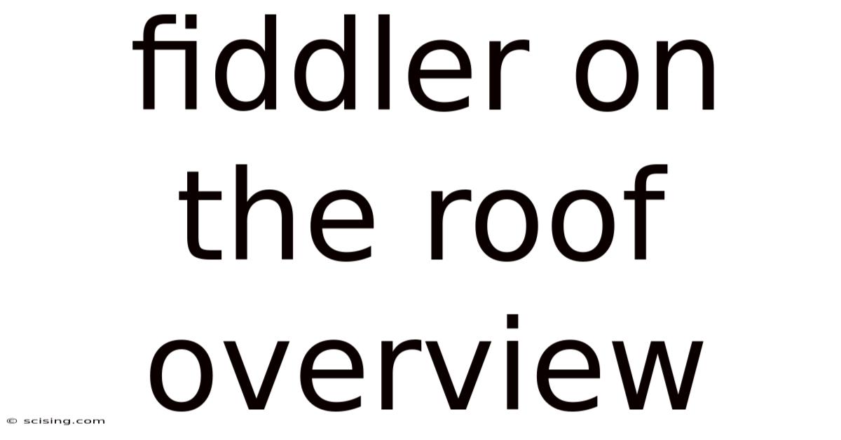 Fiddler On The Roof Overview