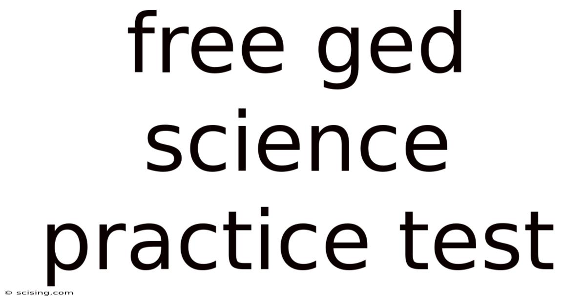 Free Ged Science Practice Test