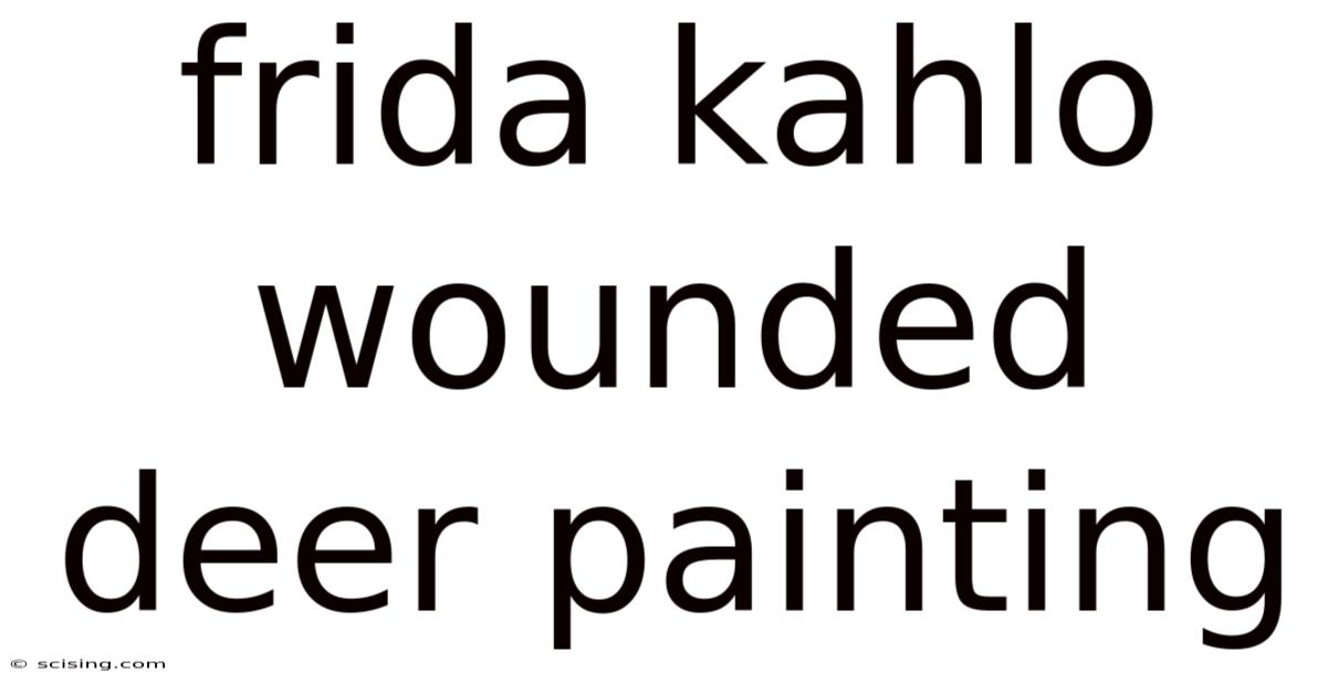 Frida Kahlo Wounded Deer Painting
